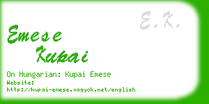 emese kupai business card